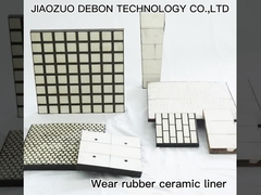 Ceramic rubber wear liner