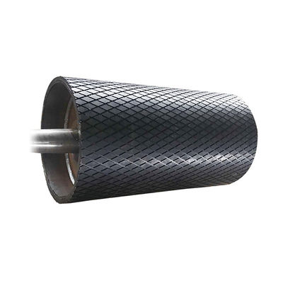 ralentissement en caoutchouc de poulie de convoyeur de diamant