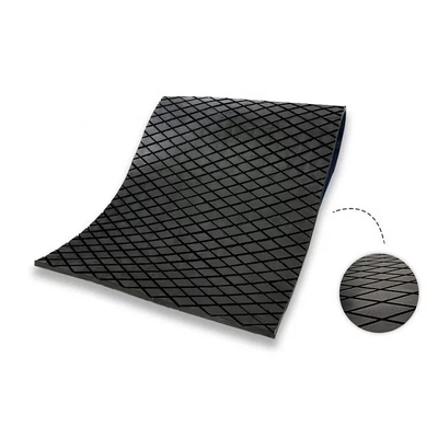Poulie principale Diamond Grooved Rubber Pulley Lagging de feuille en caoutchouc de ralentissement de poulie de convoyeur