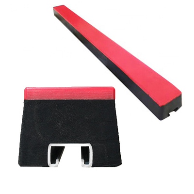 Appui de convoyeur de barres d'impact de convoyeur de protection en caoutchouc d'UHMWPE glissant la barre d'impact