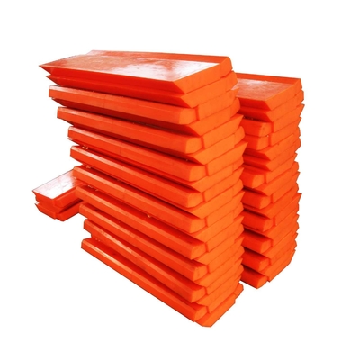 Résistant à l'usure rouge orange de lame de bord de chasse-neige de polyuréthane haut