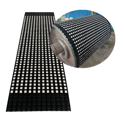 revêtement de Diamond Ceramic Pulley Lagging Lining de tambour de convoyeur d'épaisseur de 12mm