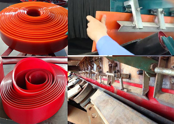 Panneau matériel en vrac de jupe de convoyeur de débordement bordage épais de polyuréthane de 8mm à de 20mm