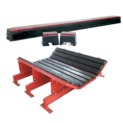 Bas lit en caoutchouc de glisseur de convoyeur de la barre UHMWPE d'impact de glissière de frottement