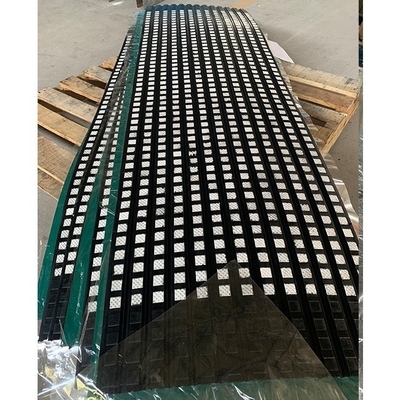 Ralentissement en caoutchouc de Dimple Ceramic Tile Embedded In pour la largeur de la poulie 500mm de convoyeur