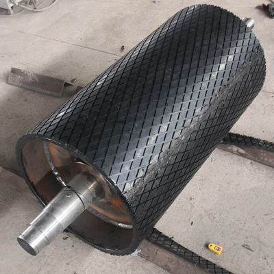 Feuille traînante en caoutchouc de tambour de Diamond Pattern Conveyor Pulley Lagging 10 mètres