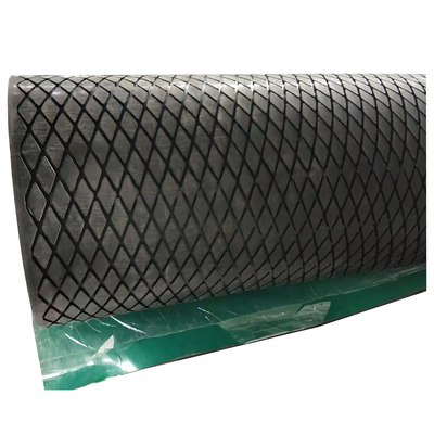 Feuille traînante de Diamond Groove Rubber Pulley Lagging de modèle de poulie en arête de poisson de convoyeur à bande