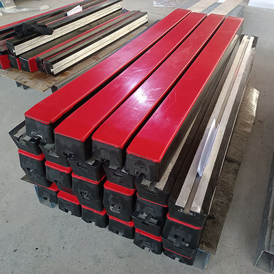 Lit d'impact de convoyeur à bande avec la basse barre d'impact du frottement UHMWPE de remplacement