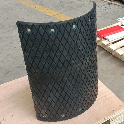 Diamond Rubber Conveyor Pulley Lagging pour l'ascenseur de ceinture et de seau