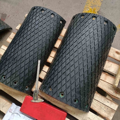 Diamond Rubber Conveyor Pulley Lagging pour l'ascenseur de ceinture et de seau
