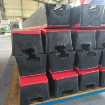 4' barre d'extension abrasive d'impact de convoyeur d'impact de convoyeur en caoutchouc de barres