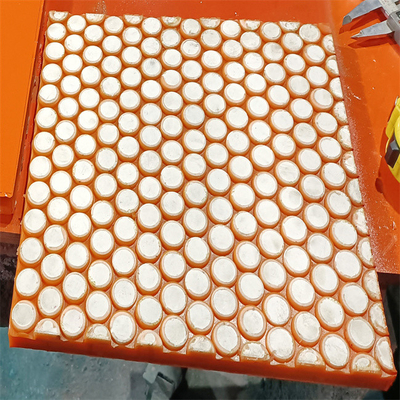 Descendeur en céramique industriel rayant la doublure soutenue d'aimant d'unité centrale de polyuréthane