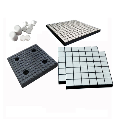 Revêtement composé en caoutchouc en céramique hexagonal d'usage de cylindre en céramique résistant aux chocs de tuiles